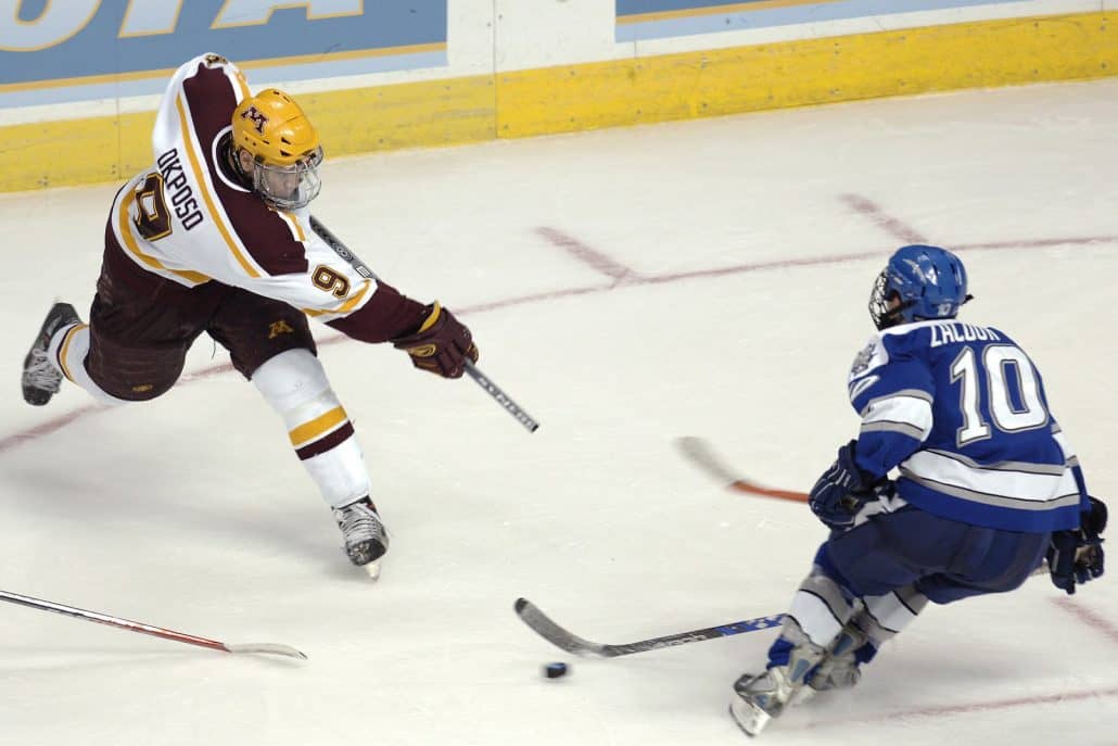 Zwei Eishockeyspieler